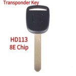 2000-2009 Honda - HD113 Transponder Key (8E Chip) (AFTERMARKET)(No logo)
